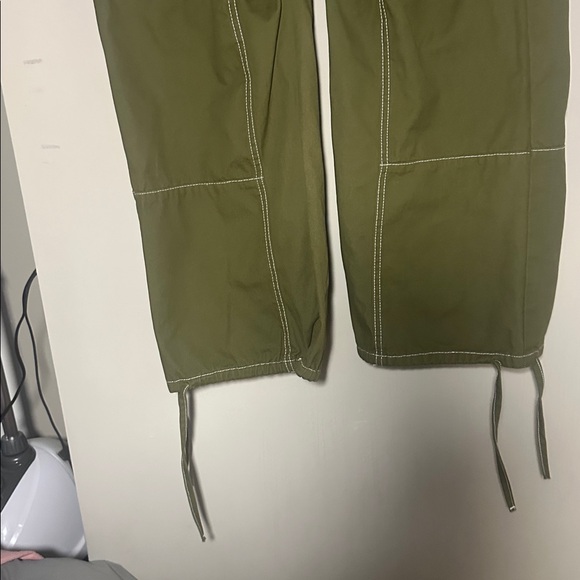 TALULAH womens Forest Green wide leg Cargo Pants - Picture 3 of 6